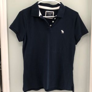 Abercrombie navy blue polo size M